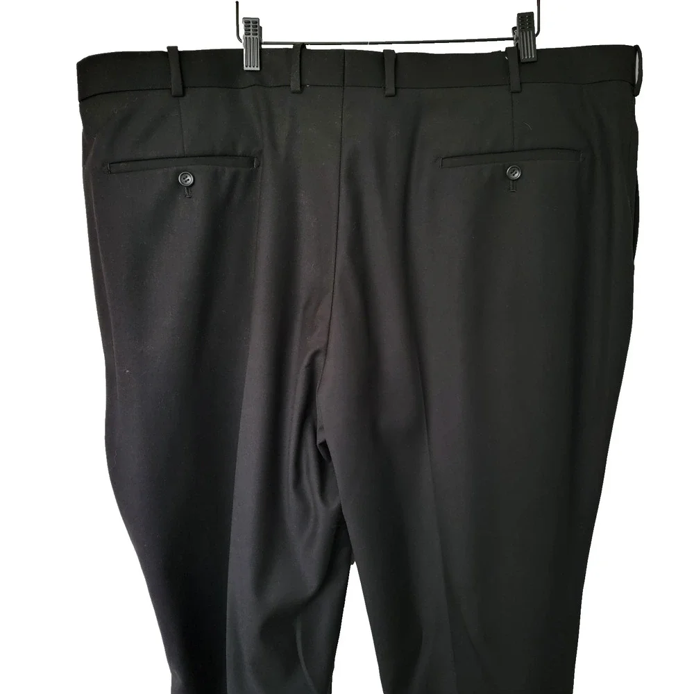 Caravelli Black Dress Pants 46W x 34L Business Career Professional Work NEW NWT